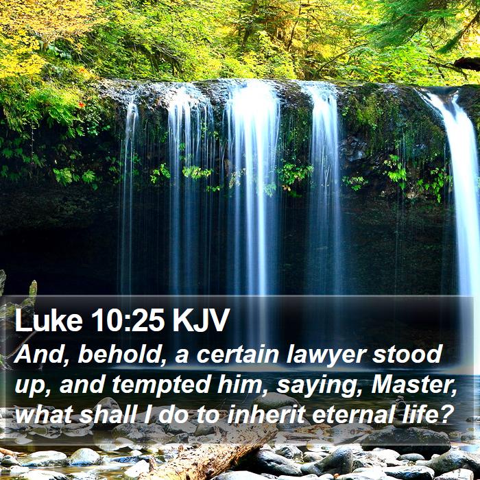 Luke 10:25 KJV Bible Study