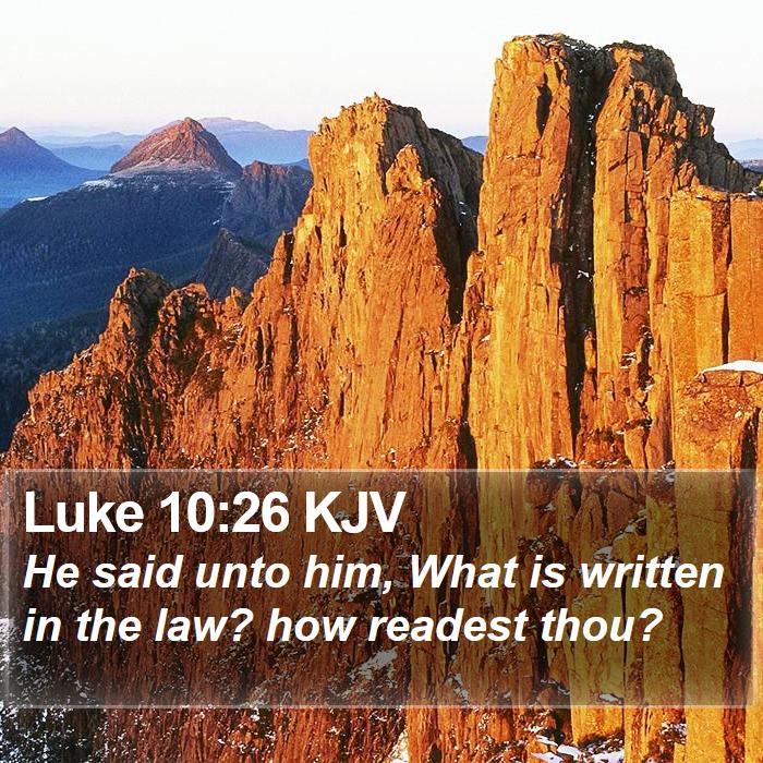 Luke 10:26 KJV Bible Study