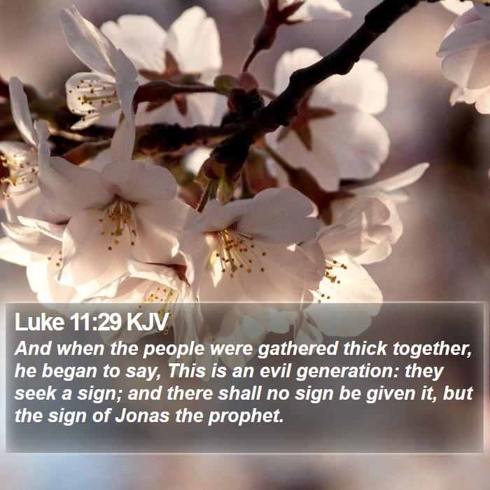 Luke 11:29 KJV Bible Study