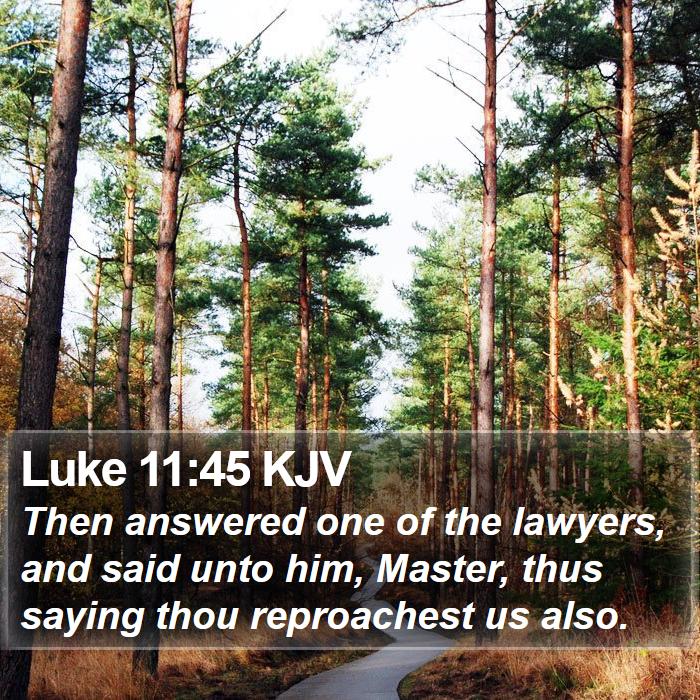 Luke 11:45 KJV Bible Study