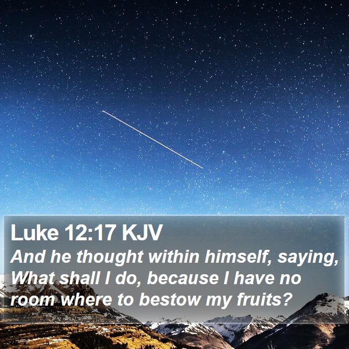 Luke 12:17 KJV Bible Study