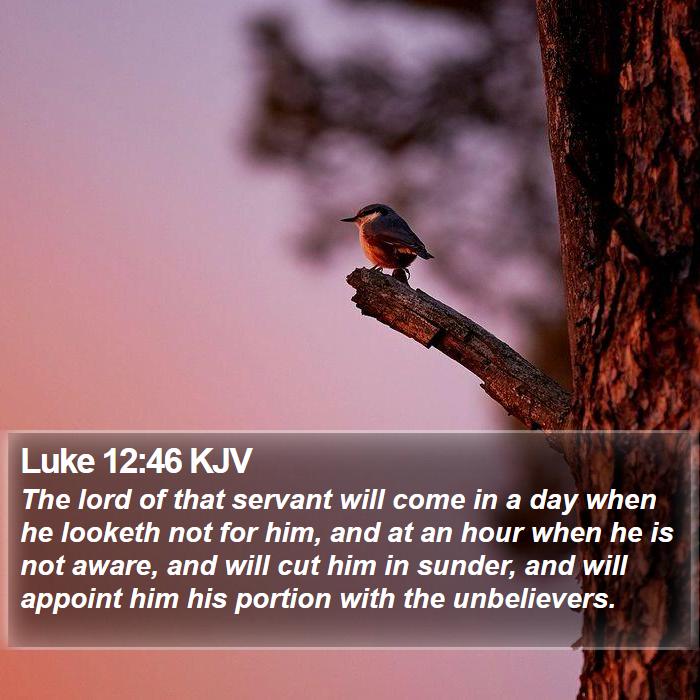 Luke 12:46 KJV Bible Study