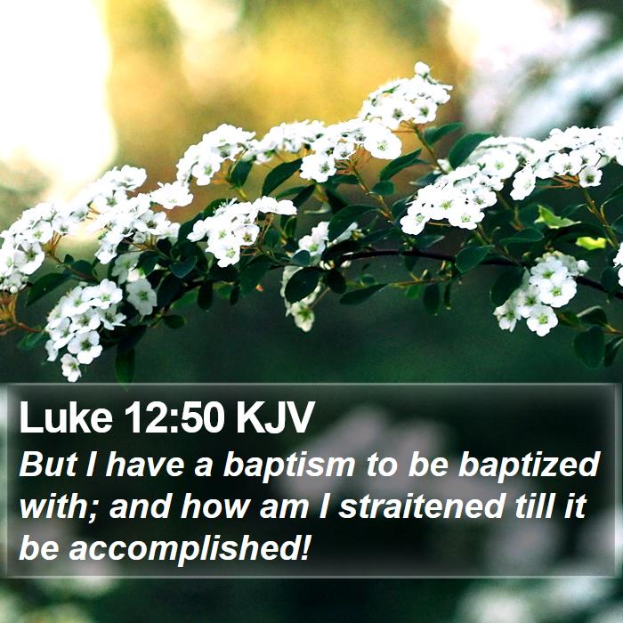 Luke 12:50 KJV Bible Study