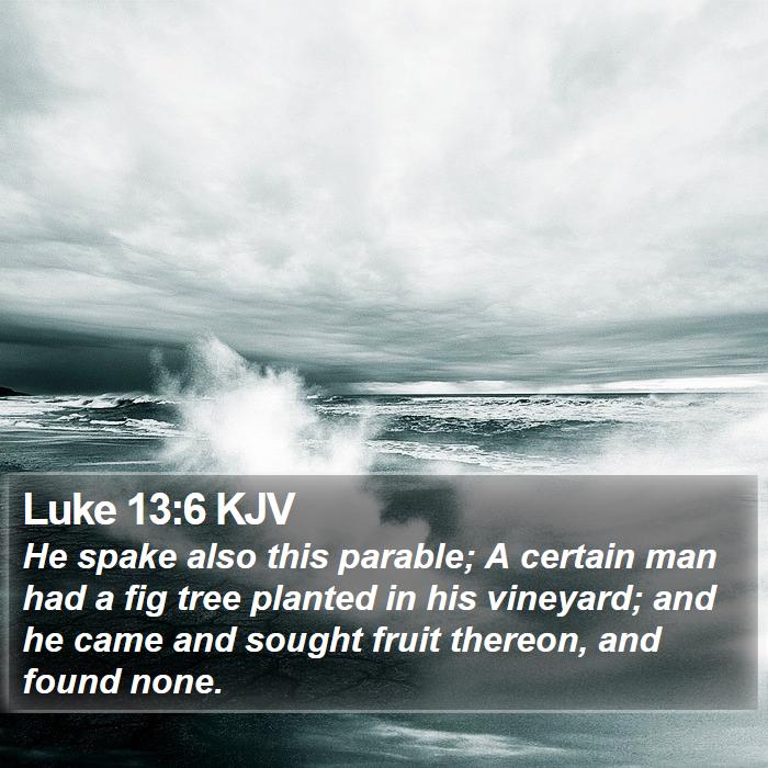 Luke 13:6 KJV Bible Study