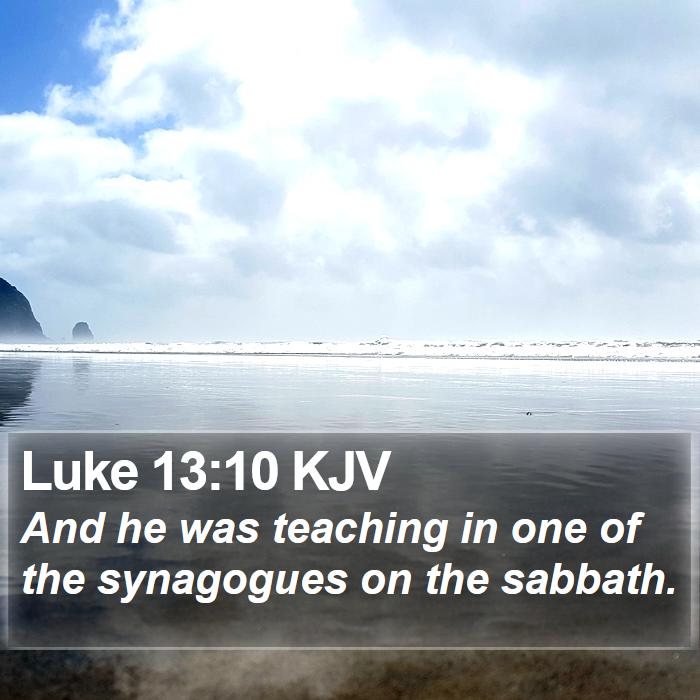 Luke 13:10 KJV Bible Study