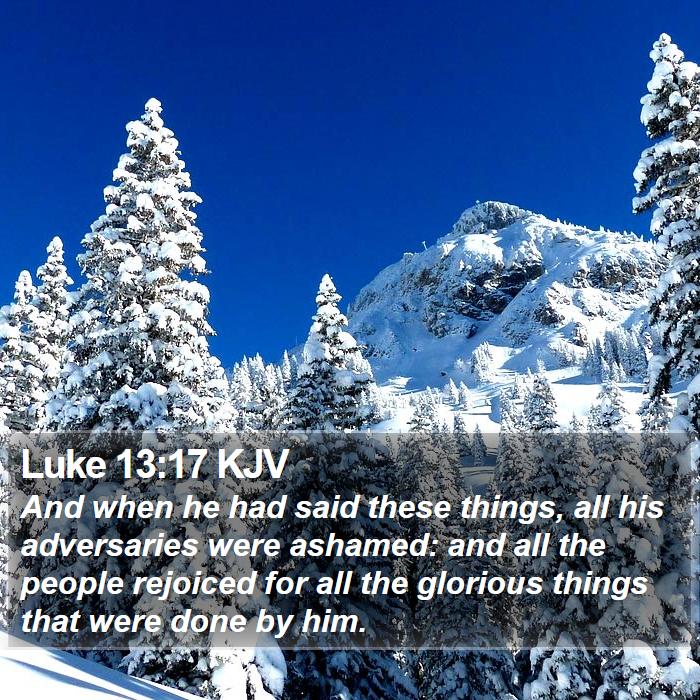 Luke 13:17 KJV Bible Study