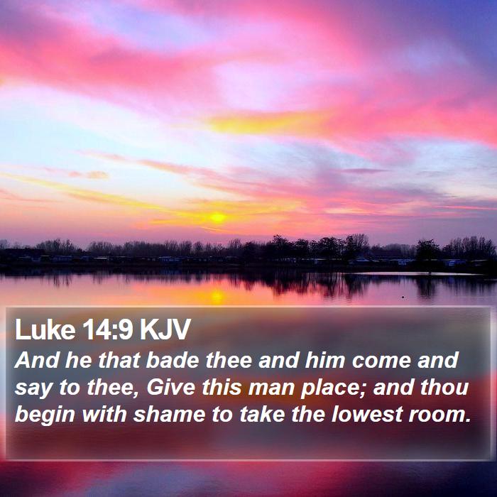 Luke 14:9 KJV Bible Study