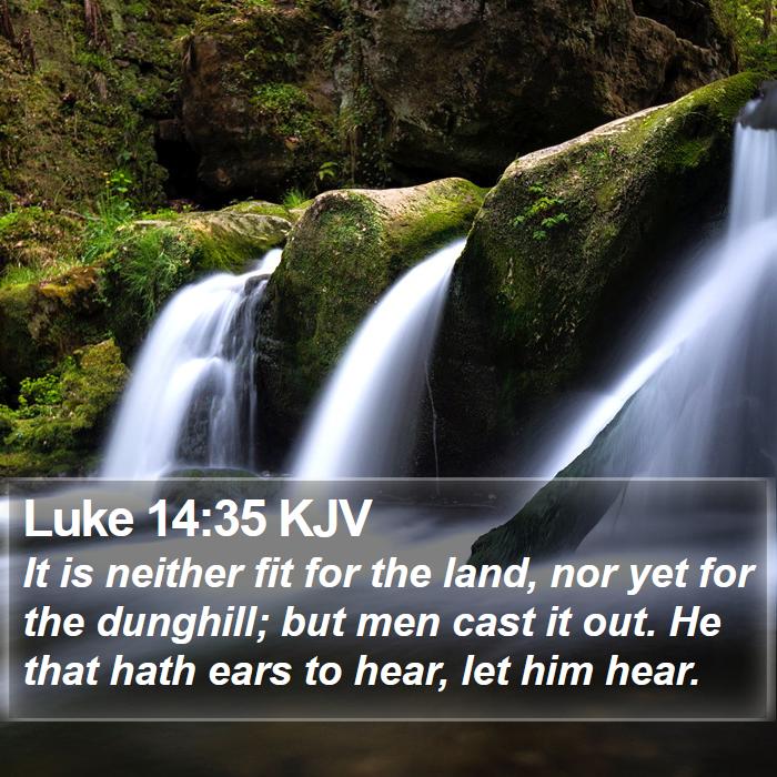 Luke 14:35 KJV Bible Study