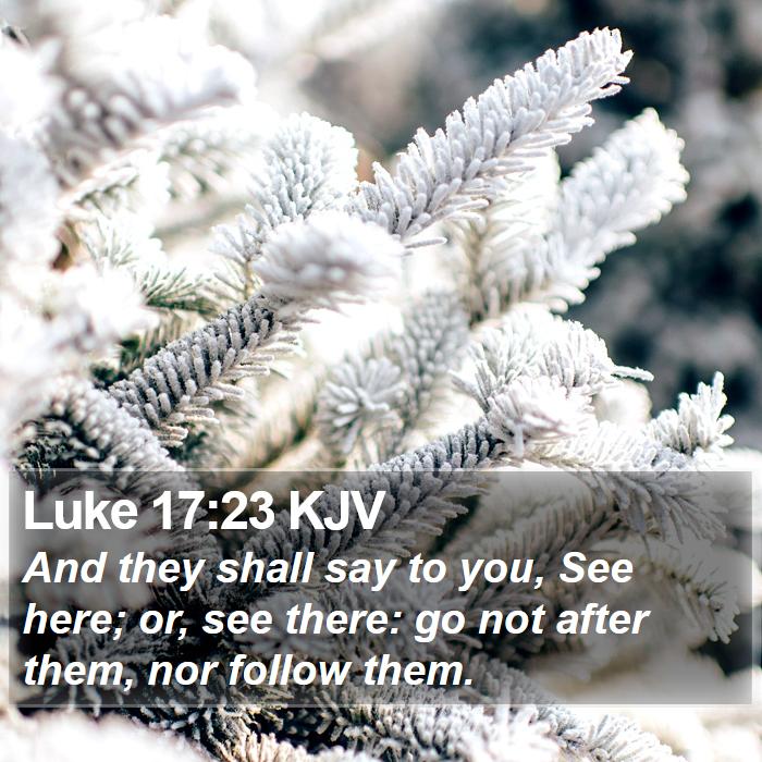 Luke 17:23 KJV Bible Study