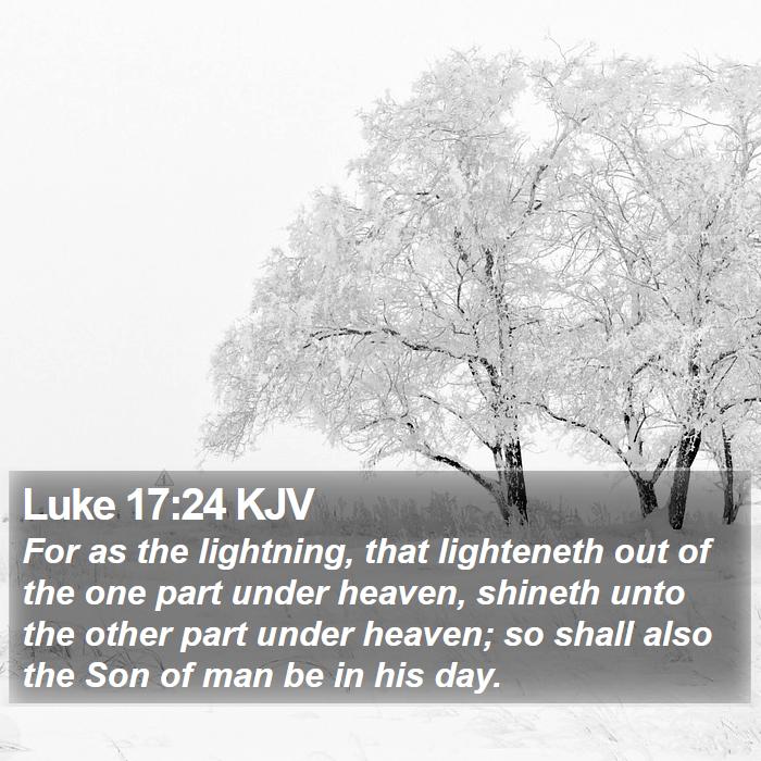 Luke 17:24 KJV Bible Study