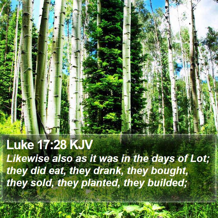 Luke 17:28 KJV Bible Study