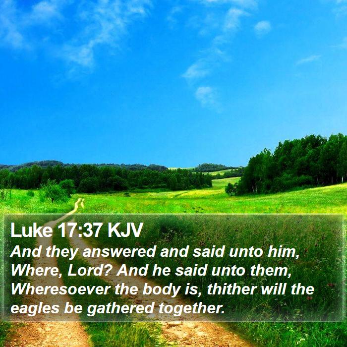 Luke 17:37 KJV Bible Study