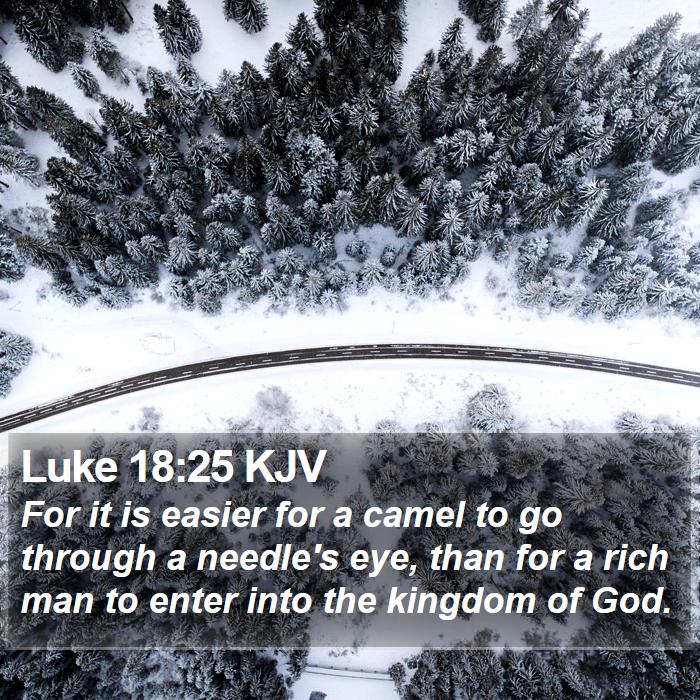 Luke 18:25 KJV Bible Study