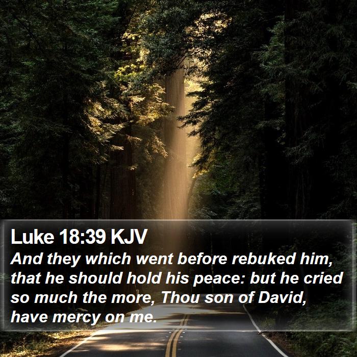 Luke 18:39 KJV Bible Study