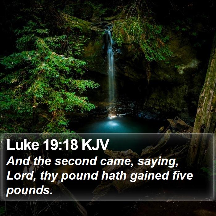 Luke 19:18 KJV Bible Study