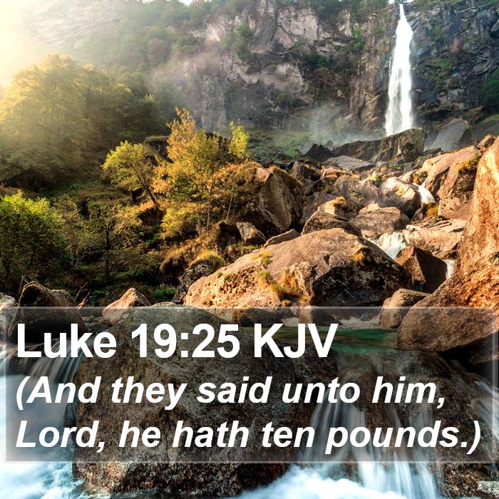 Luke 19:25 KJV Bible Study