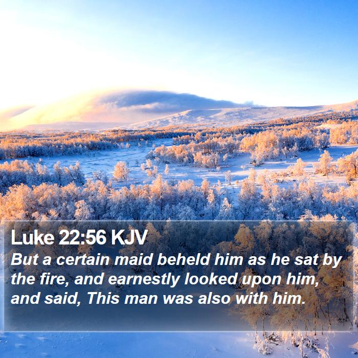 Luke 22:56 KJV Bible Study