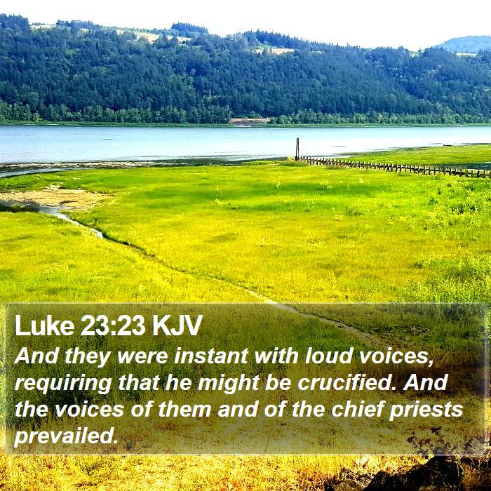 Luke 23:23 KJV Bible Study