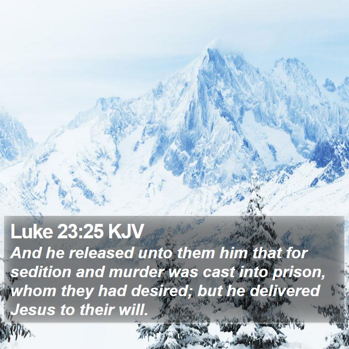 Luke 23:25 KJV Bible Study