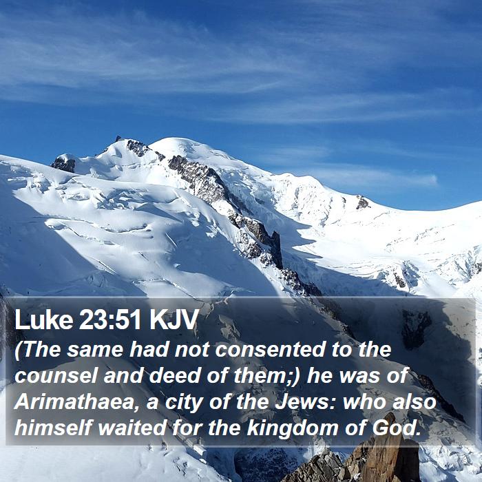 Luke 23:51 KJV Bible Study