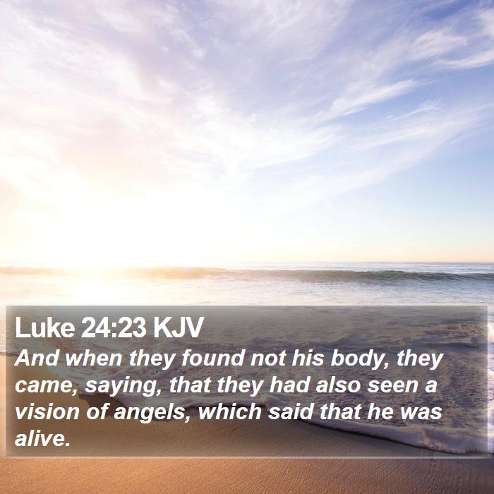 Luke 24:23 KJV Bible Study