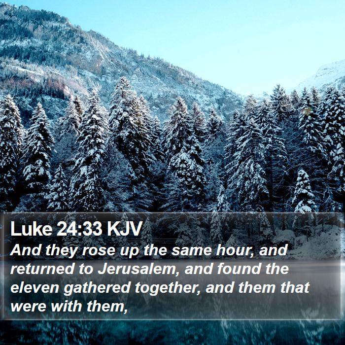 Luke 24:33 KJV Bible Study