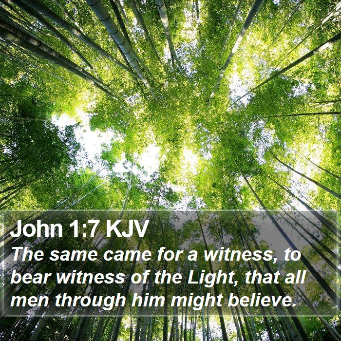 John 1:7 KJV Bible Study