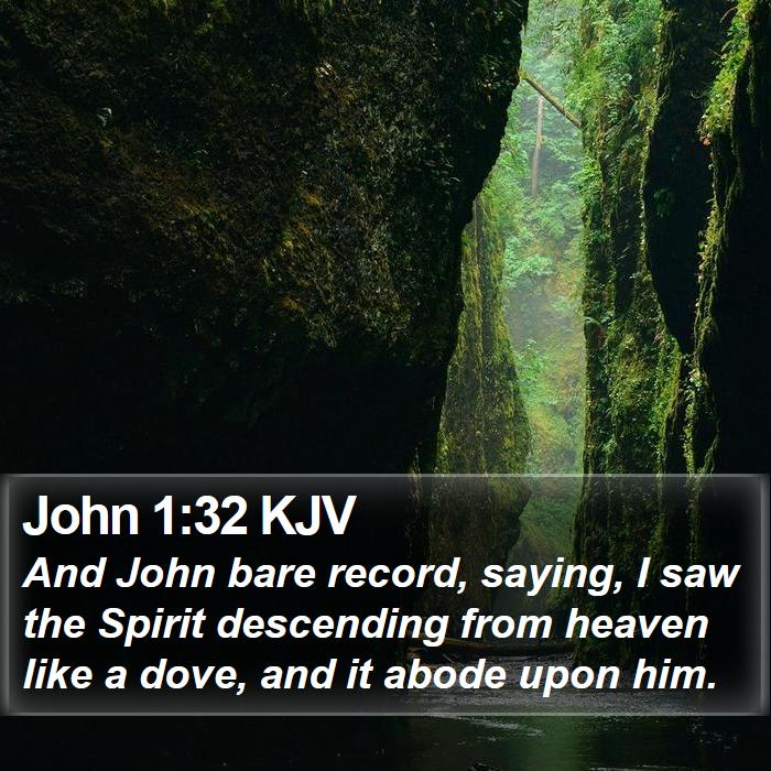 John 1:32 KJV Bible Study