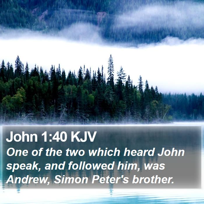 John 1:40 KJV Bible Study