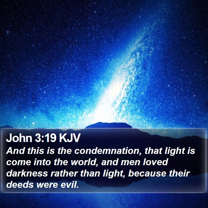 John 3:19 KJV Bible Study