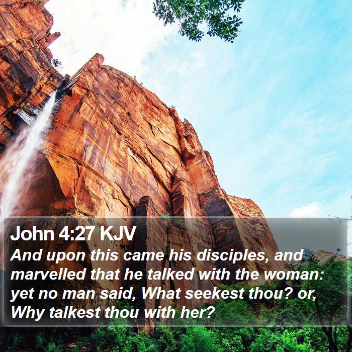 John 4:27 KJV Bible Study