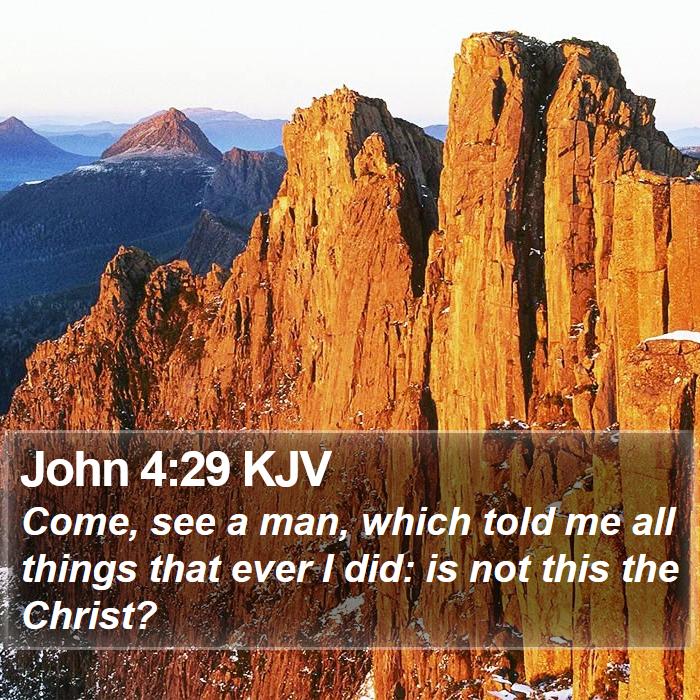 John 4:29 KJV Bible Study