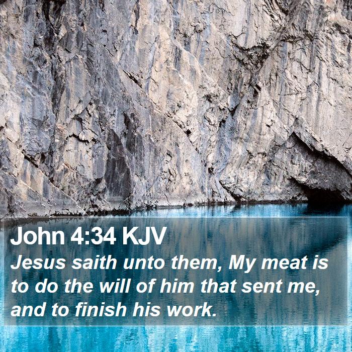 John 4:34 KJV Bible Study