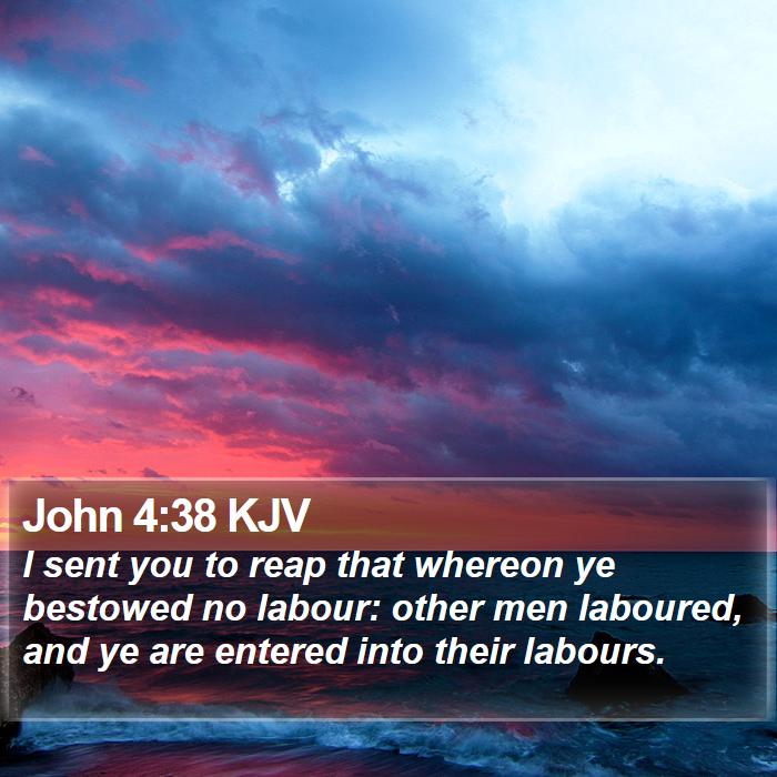 John 4:38 KJV Bible Study