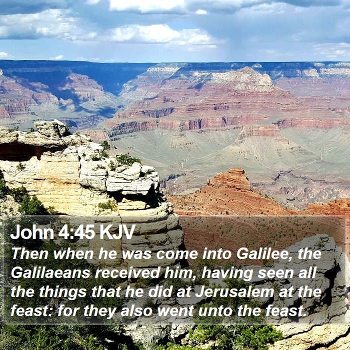 John 4:45 KJV Bible Study