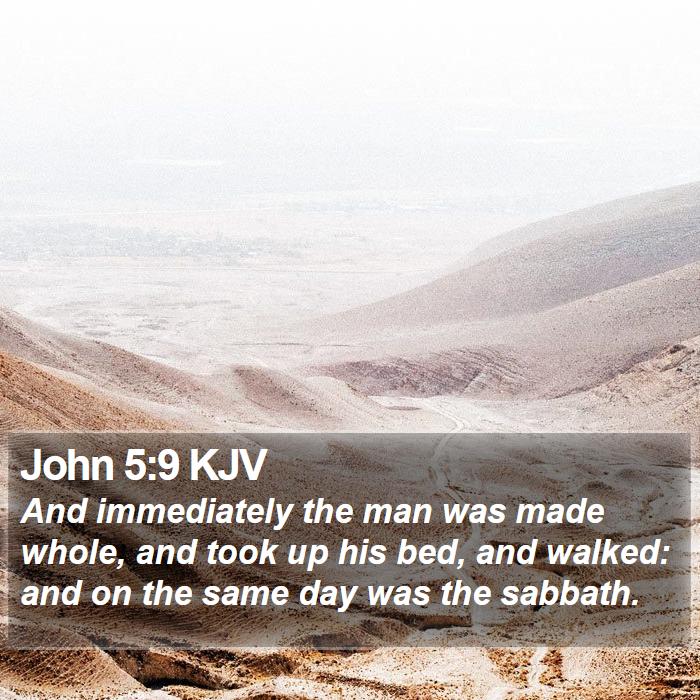 John 5:9 KJV Bible Study