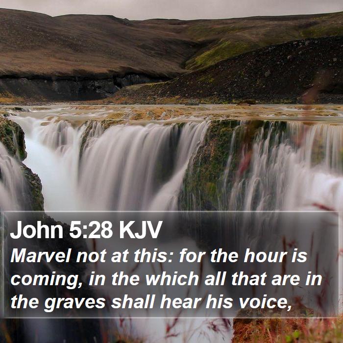 John 5:28 KJV Bible Study