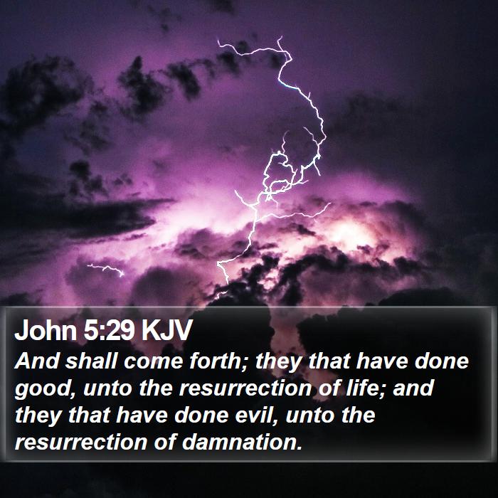 John 5:29 KJV Bible Study