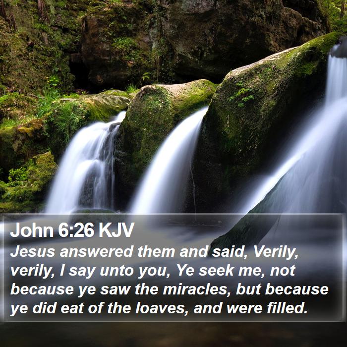 John 6:26 KJV Bible Study