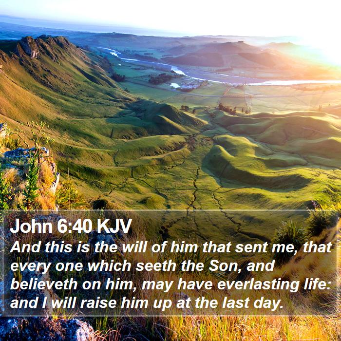 John 6:40 KJV Bible Study