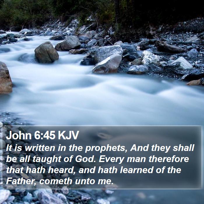 John 6:45 KJV Bible Study