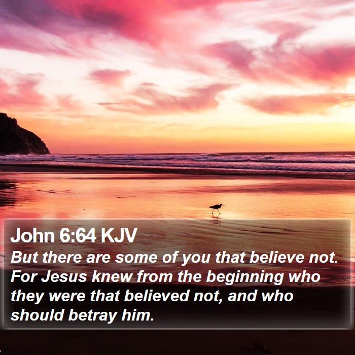 John 6:64 KJV Bible Study