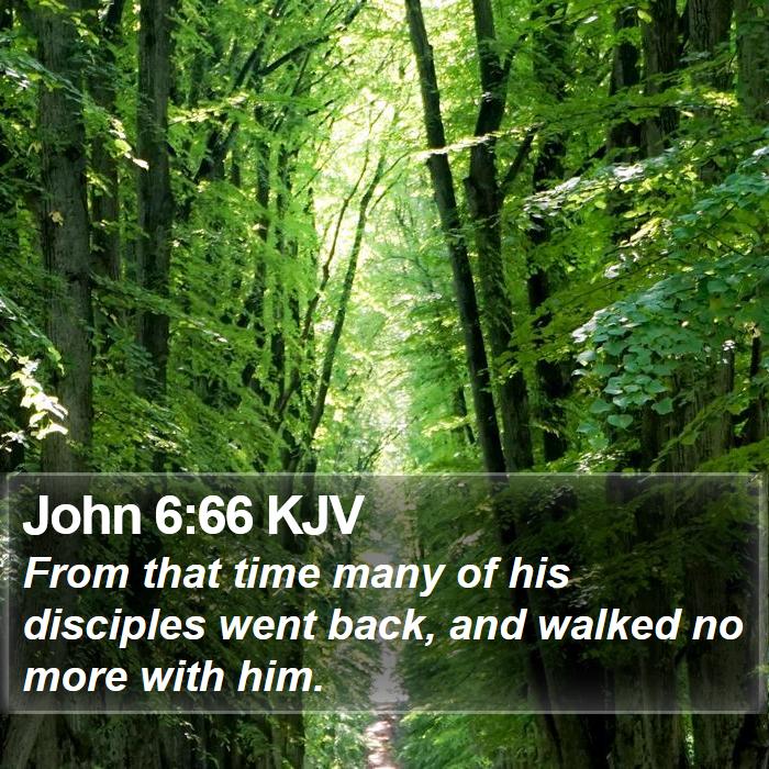 John 6:66 KJV Bible Study