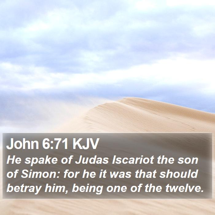 John 6:71 KJV Bible Study