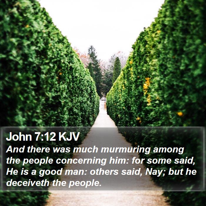 John 7:12 KJV Bible Study