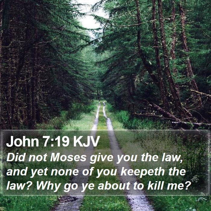 John 7:19 KJV Bible Study