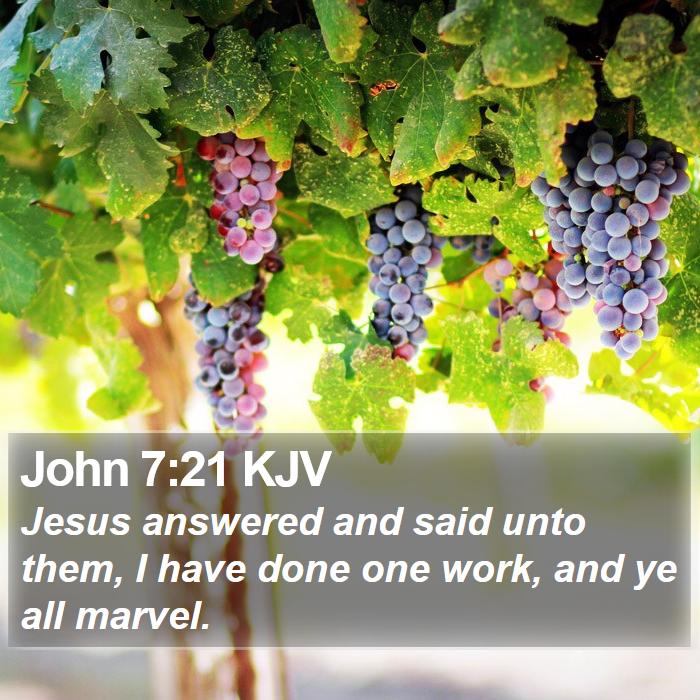 John 7:21 KJV Bible Study