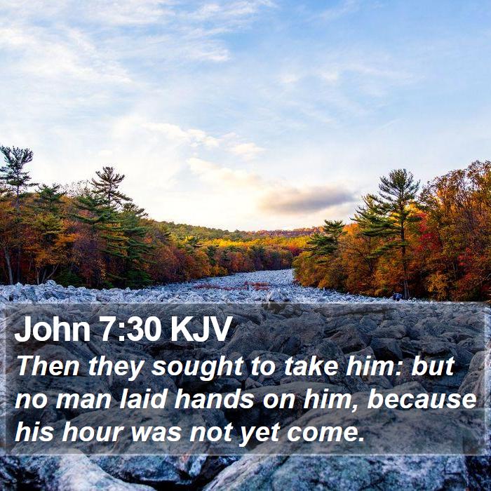 John 7:30 KJV Bible Study