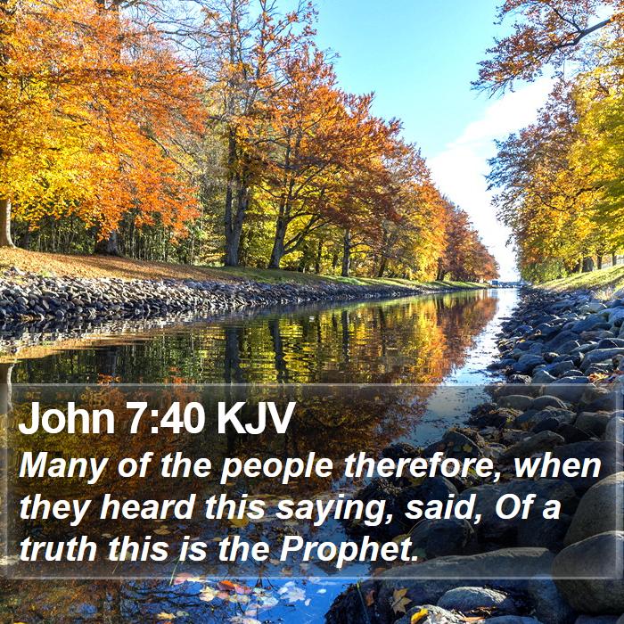 John 7:40 KJV Bible Study