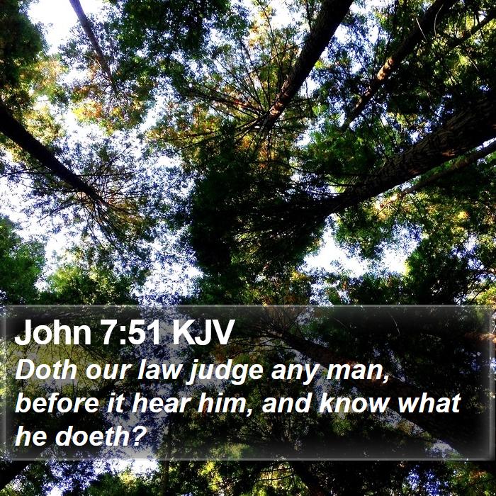 John 7:51 KJV Bible Study